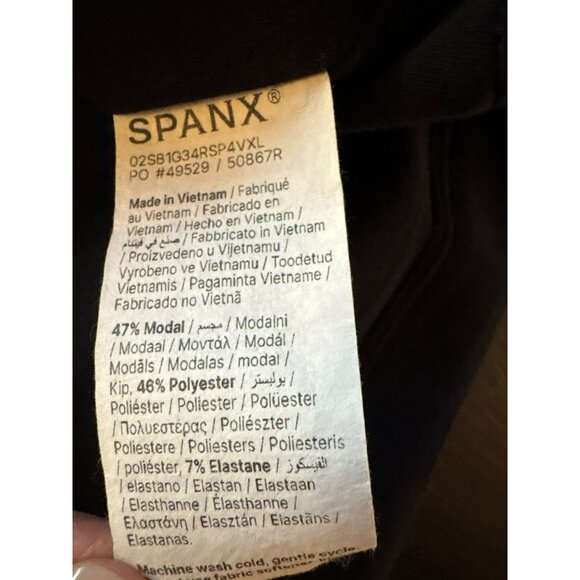 Spanx Black Modal Blend Air Essentials Drape Front Cardigan Size M - Picture 4 of 7